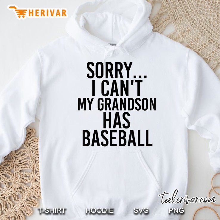 Grandpa Grandma My Grandson Has Baseball Hoodie