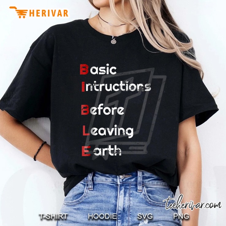 Bible Basic Instructions Before Leaving Earth Ladies Tee