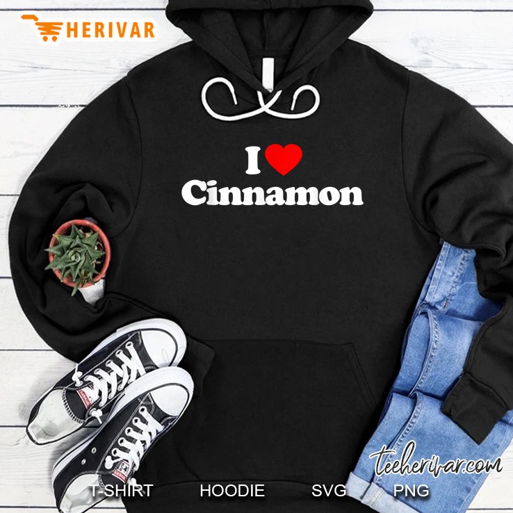 I Love Cinnamon Red Heart Version Hoodie