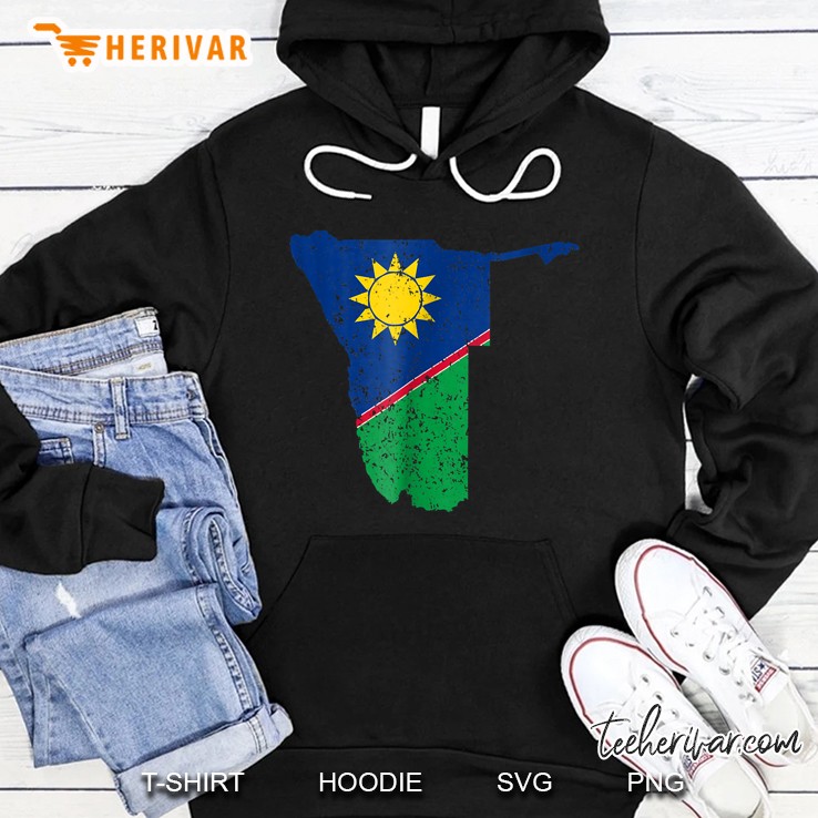 Namibia Country Map Flag Version Hoodie
