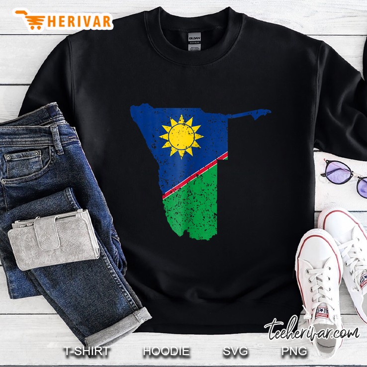 Namibia Country Map Flag Version Sweatshirt