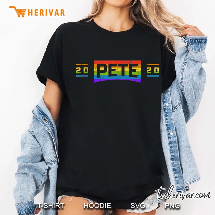Pete 2020 LGBT Pride Version Ladies Tee