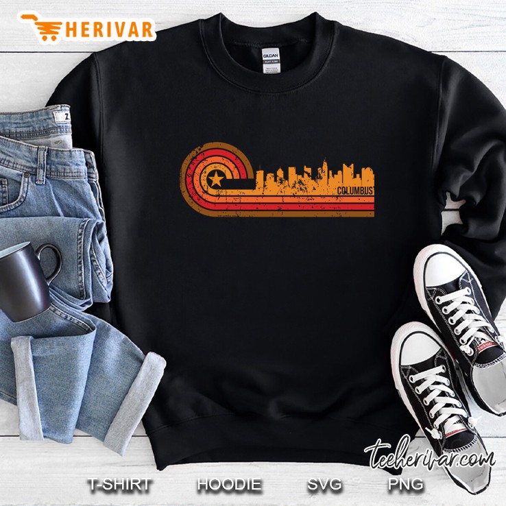 Columbus Cityscape Skyline Vintage Version Sweatshirt