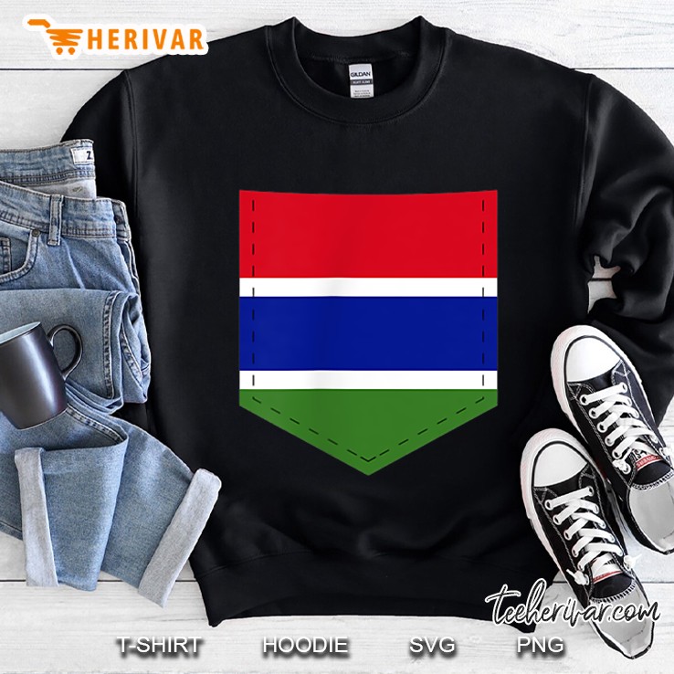 Gambian Flag Pocket Sweatshirt