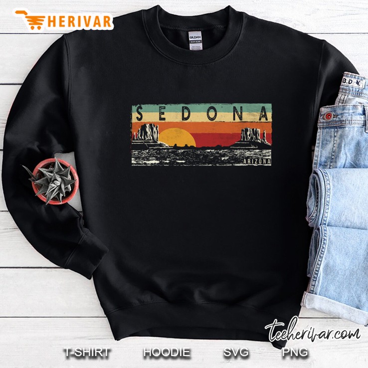 Sedona Arizona Sunset Vintage Version Sweatshirt