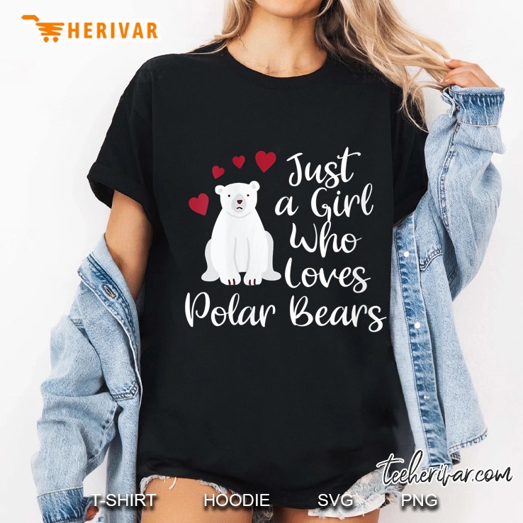 Just A Girl Who Loves Polar Bears Ladies Tee