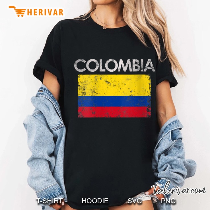 Vintage Colombia Colombian Flag Pride Ladies Tee