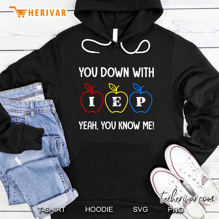 You Down With I E P Yeah You Know Me Colorful Apples Version Hoodie