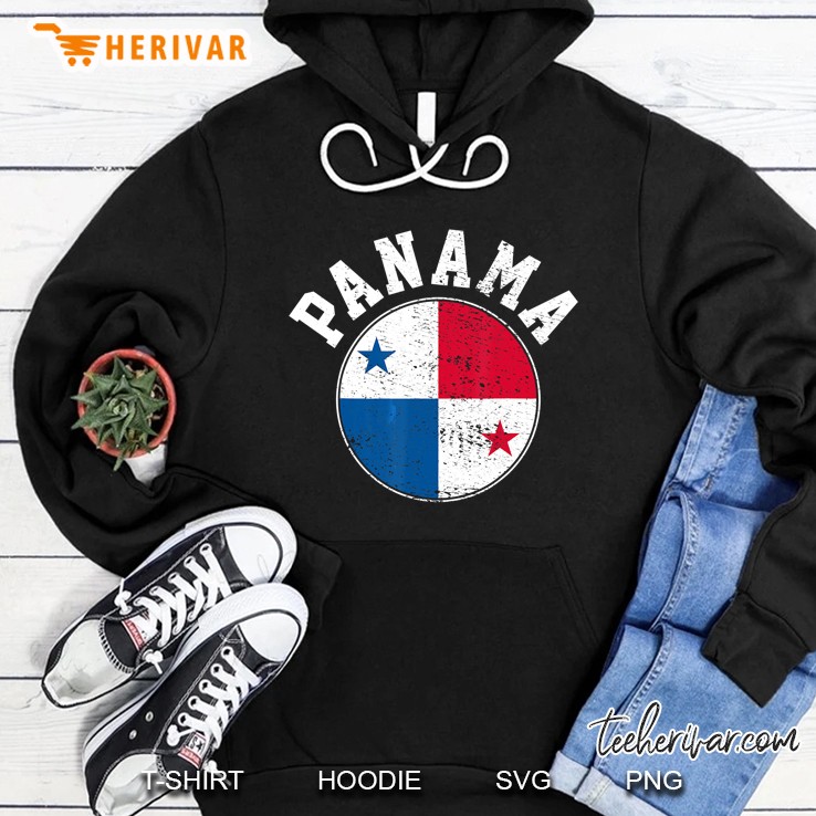 Panama Panamanian Flag Grunge Version Hoodie