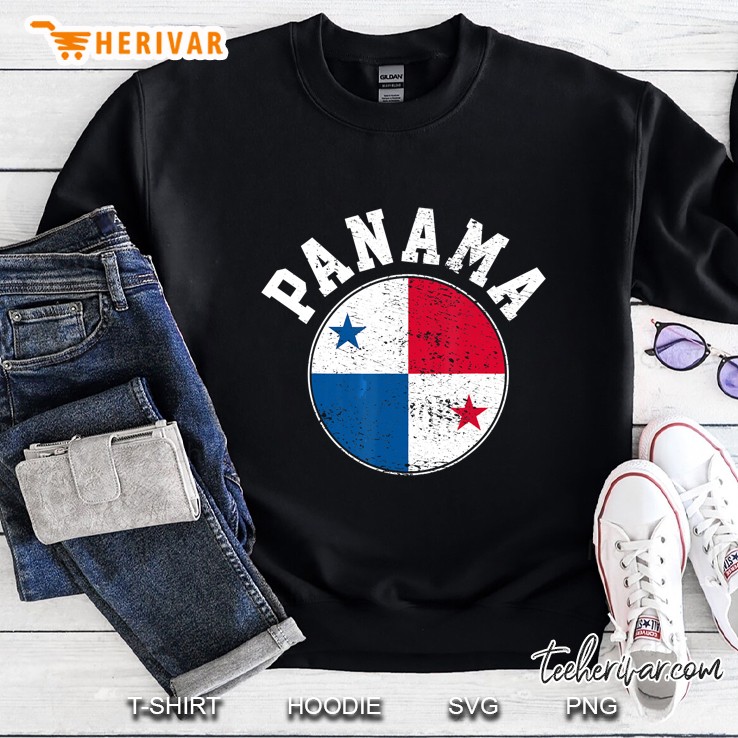 Panama Panamanian Flag Grunge Version Sweatshirt