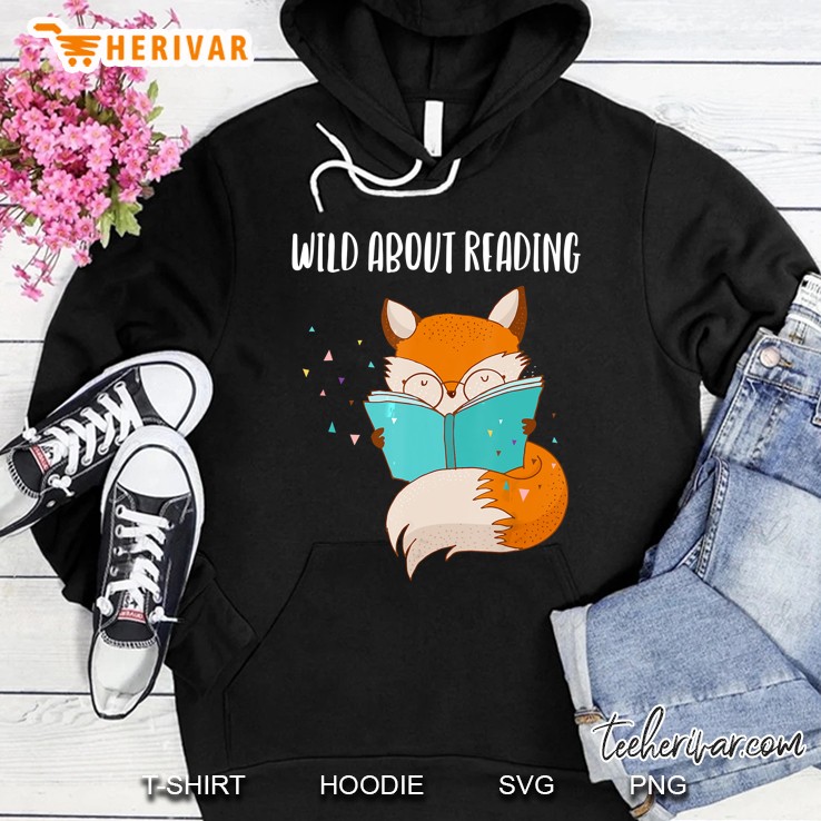 Wild About Reading Fox Version Hoodie