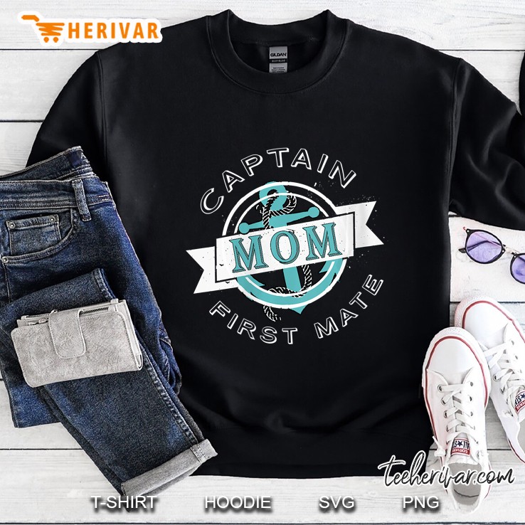 Captain Mom First Mate Sweatshirt