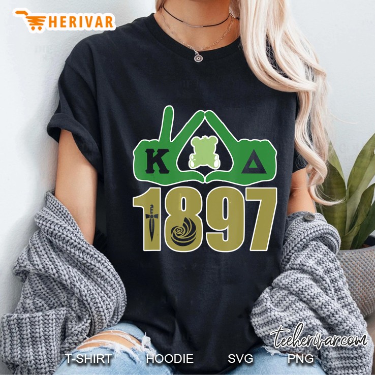Kappa 1897 Hand Sign Bear Delta Nautilus Shell Ladies Tee