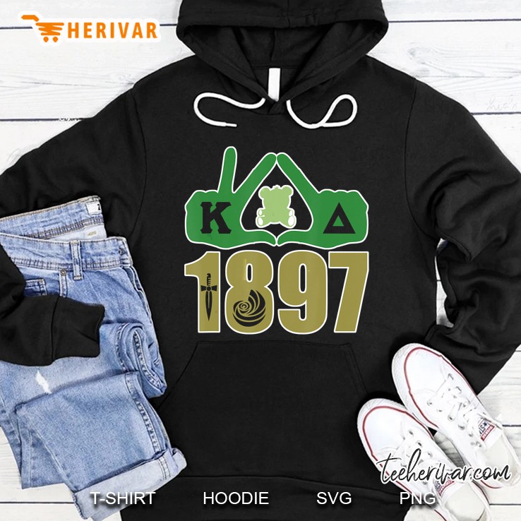 Kappa 1897 Hand Sign Bear Delta Nautilus Shell Hoodie