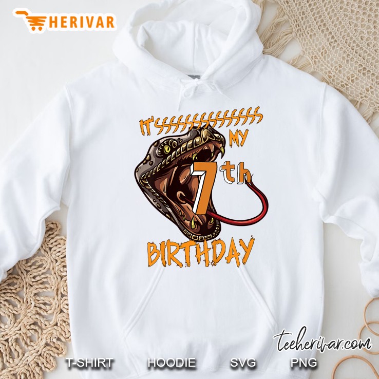 7Th Birthday Party Costume Snake For 7 Yr Old Hoodie
