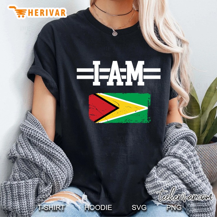 I Am Grunge Guyana Flag Version Ladies Tee