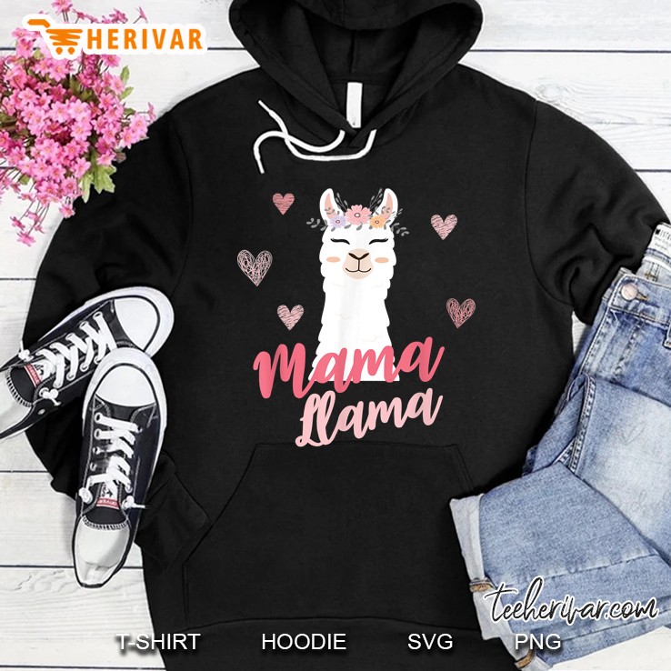 Mama Llama Cute Llama Version Hoodie