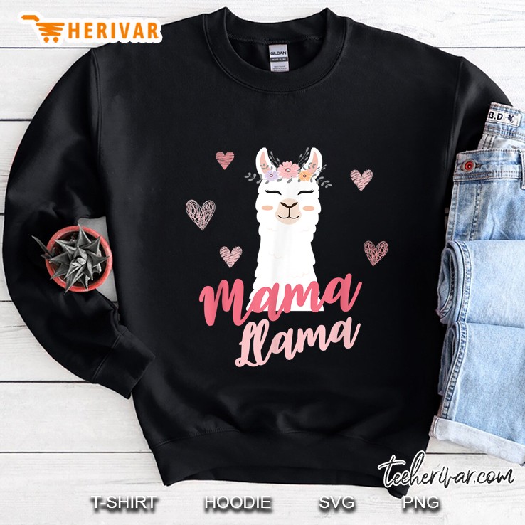 Mama Llama Cute Llama Version Sweatshirt