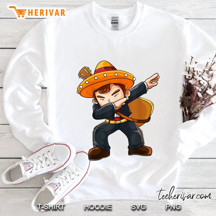 Dabbing Mexican Mariachi With Guitar Cinco De Mayo Sweatshirt