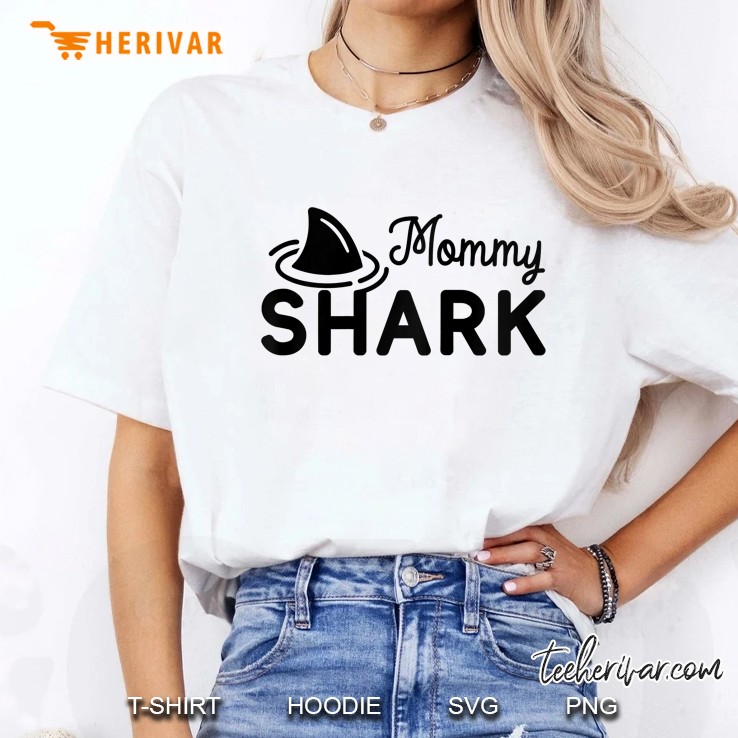 Mommy Shark White Version Ladies Tee