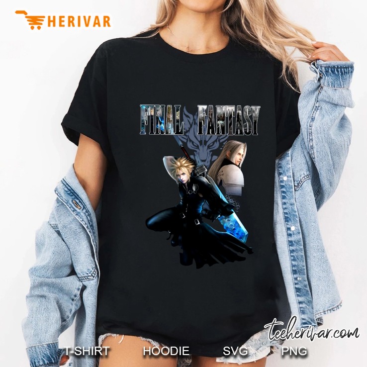 Final Fantasy Cloud Strife And Sephiroth Version Ladies Tee