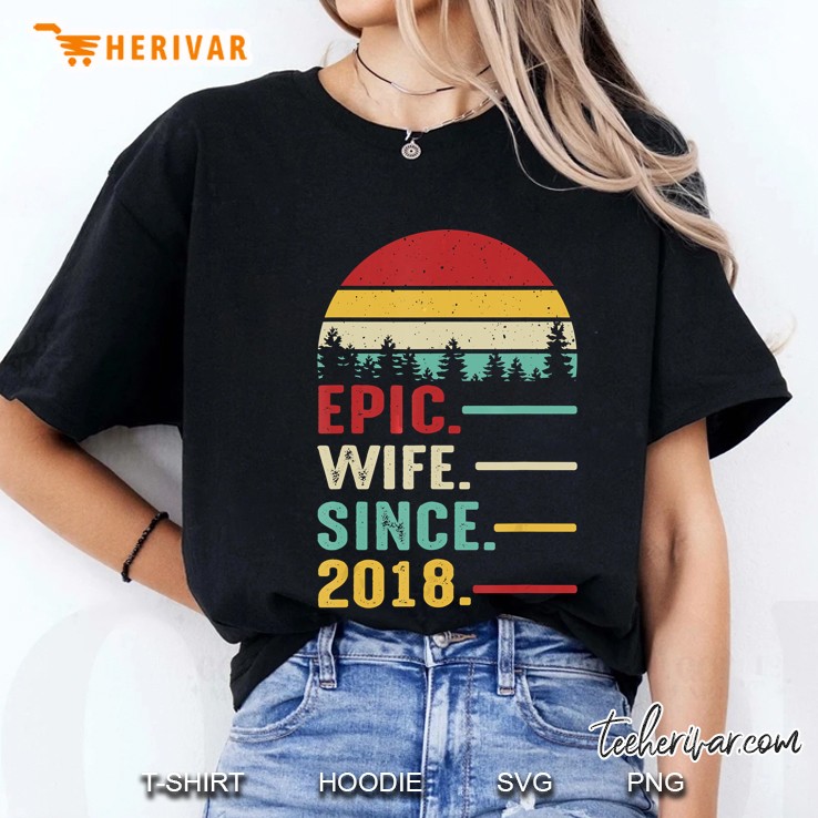 Epic Wife Since 2018 Ladies Tee
