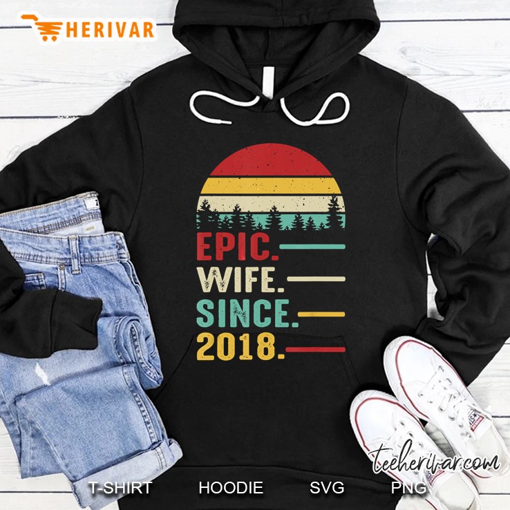 Epic Wife Since 2018 Hoodie