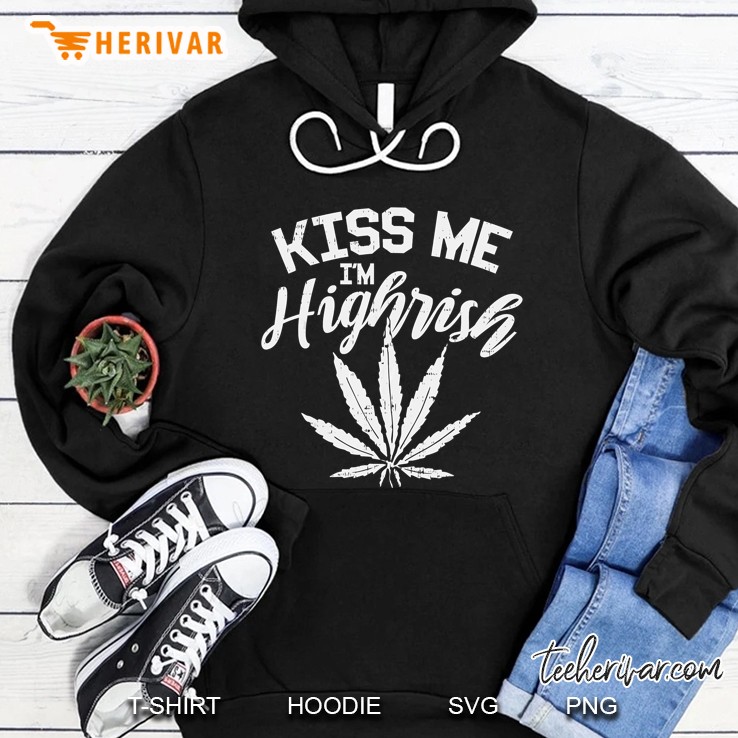 Kiss Me I'm Highrish Cannabis Leaf Version Mugs