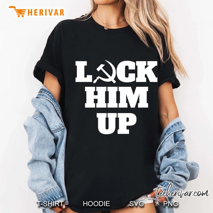 Lock Him Up Hammer And Sickle Version Ladies Tee