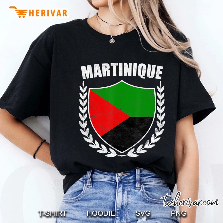 Martinique Martinique Flag Shield Version Ladies Tee