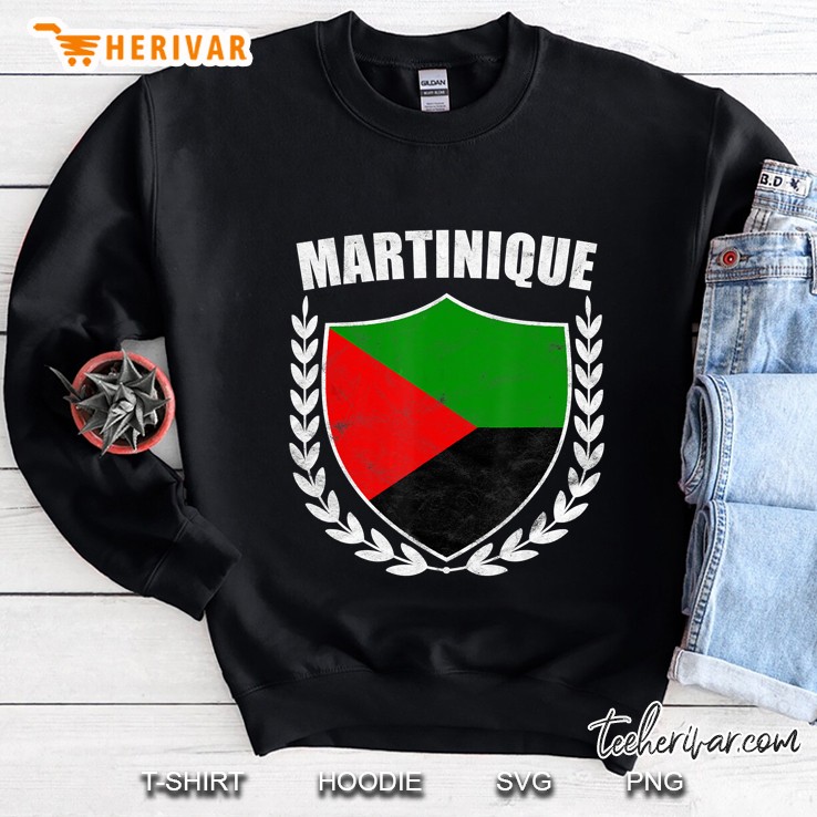 Martinique Martinique Flag Shield Version Sweatshirt