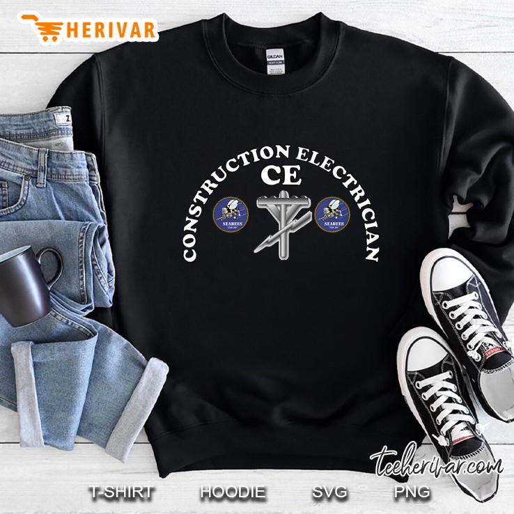 Construction Electrician CE Navy Seabee Version Sweatshirt