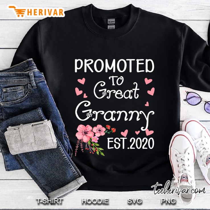 Promoted To Great Granny Est 2020 Sweatshirt