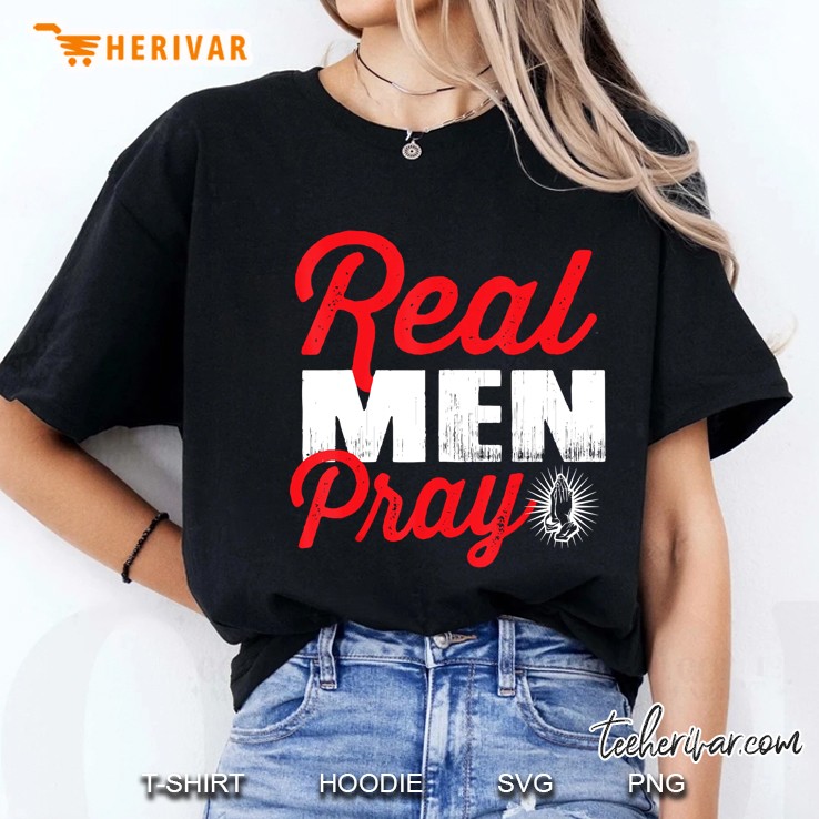 Real Men Pray Ladies Tee