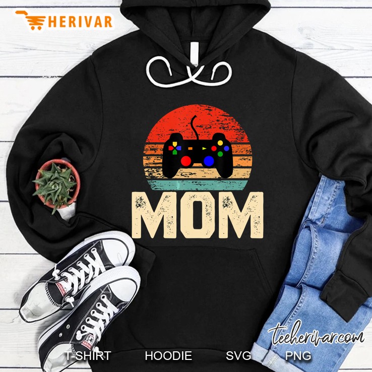 Video Game Controller Retro Vintage Video Gamer Mom Hoodie