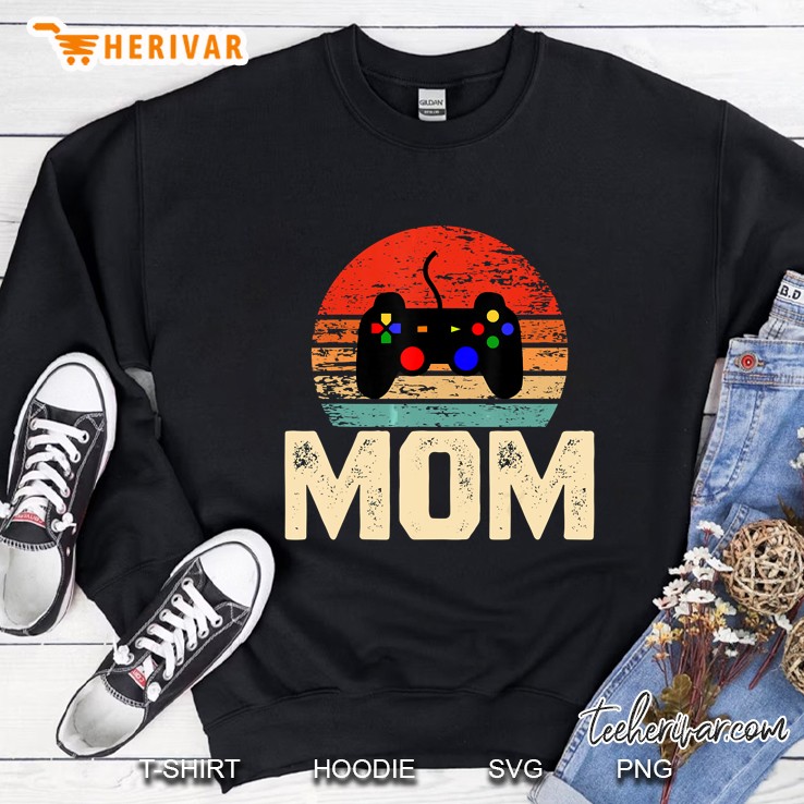 Video Game Controller Retro Vintage Video Gamer Mom Sweatshirt
