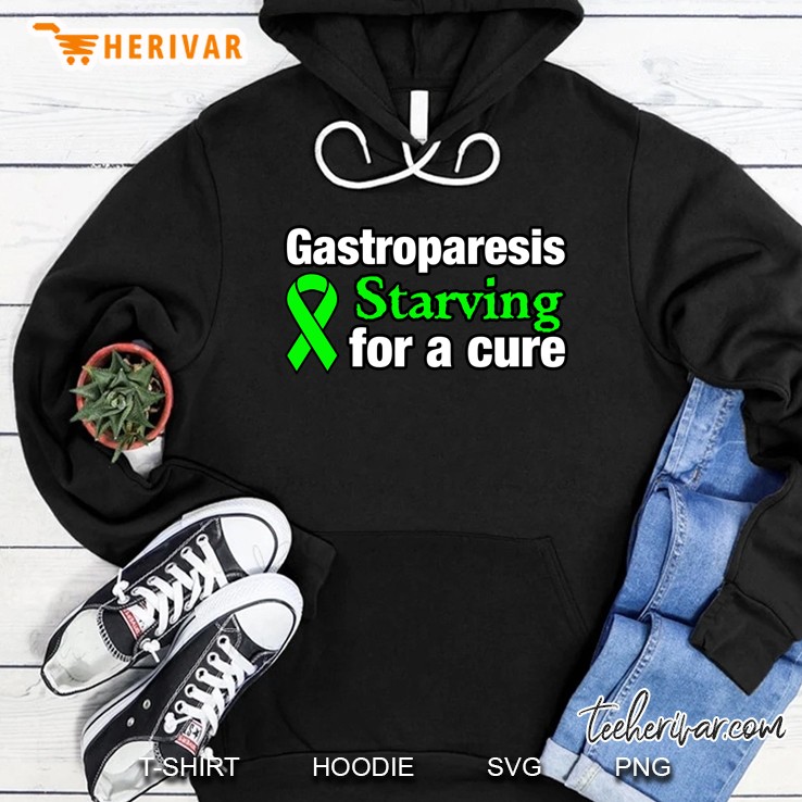Gastroparesis Awareness Starving For A Cure Green Ribbon Version Hoodie
