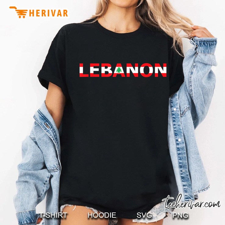 Lebanon Lebanese Flag Version Ladies Tee