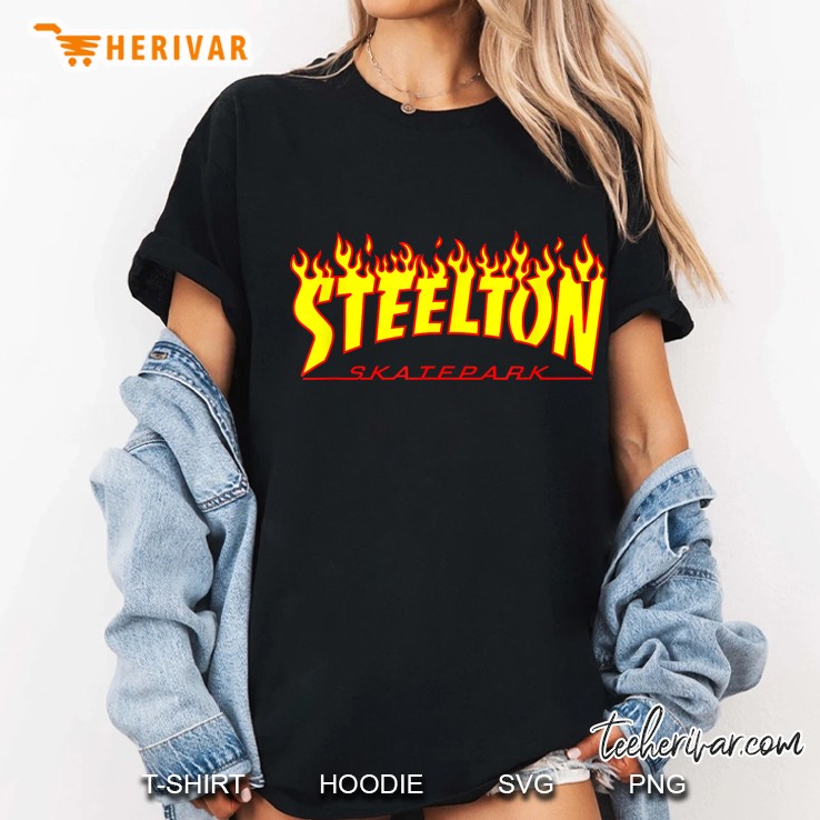 Steelton Skateboard Flame Logo Version Ladies Tee