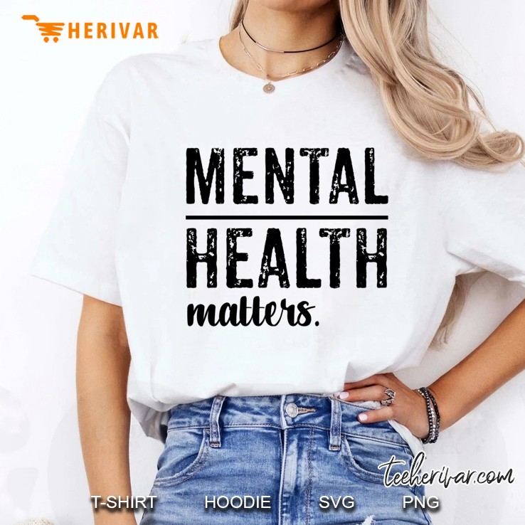 Mental Health Matters White Version Ladies Tee