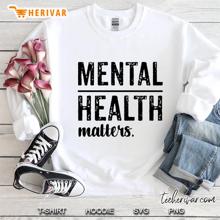Mental Health Matters White Version Sweatshirt