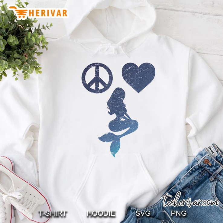 Peace Love Mermaids Hoodie