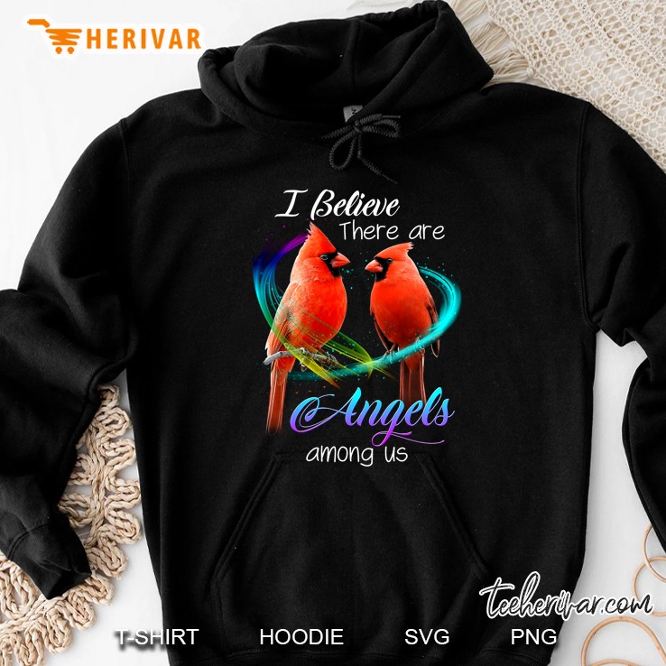 I Believe There Are Angels Among Us Couple Of Northern Cardinal Version Hoodie