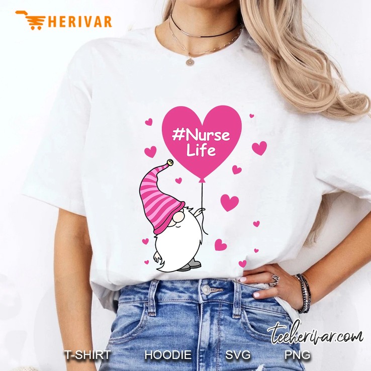 #NurseLife Pink Gnome Version Ladies Tee
