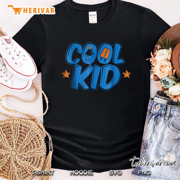 Cool Kid Ice Cream Popsicle Frozen Treats Shirt