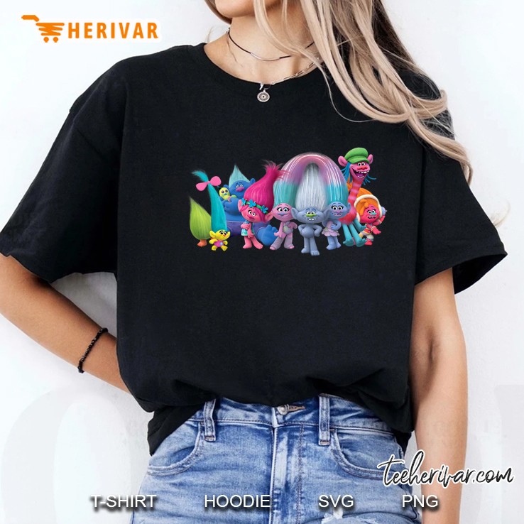 Dreamworks Trolls All Troll Friends Ladies Tee