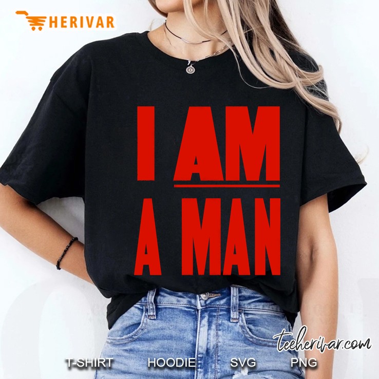 I Am A Man Memphis Sanitation Strike Sign Ladies Tee