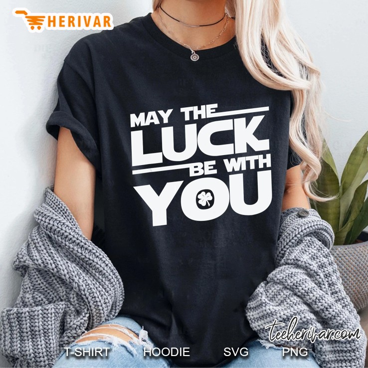 May The Luck Be With You Shamrock Version Ladies Tee