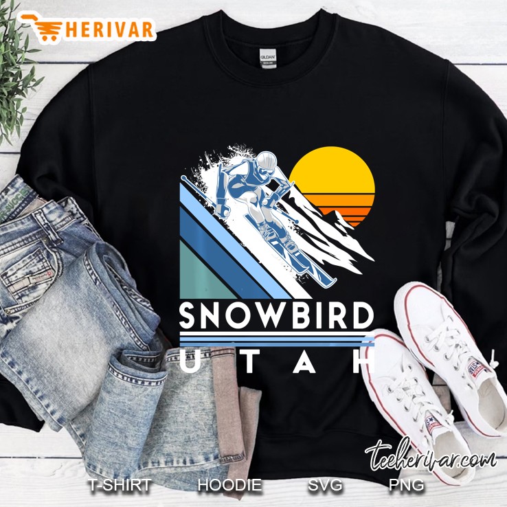 Snowbird Utah Retro Ski Version2 Sweatshirt