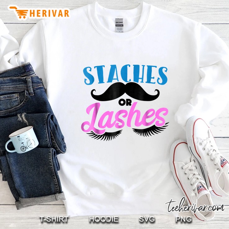 Gender Reveal Party Staches Or Lashes Sweatshirt